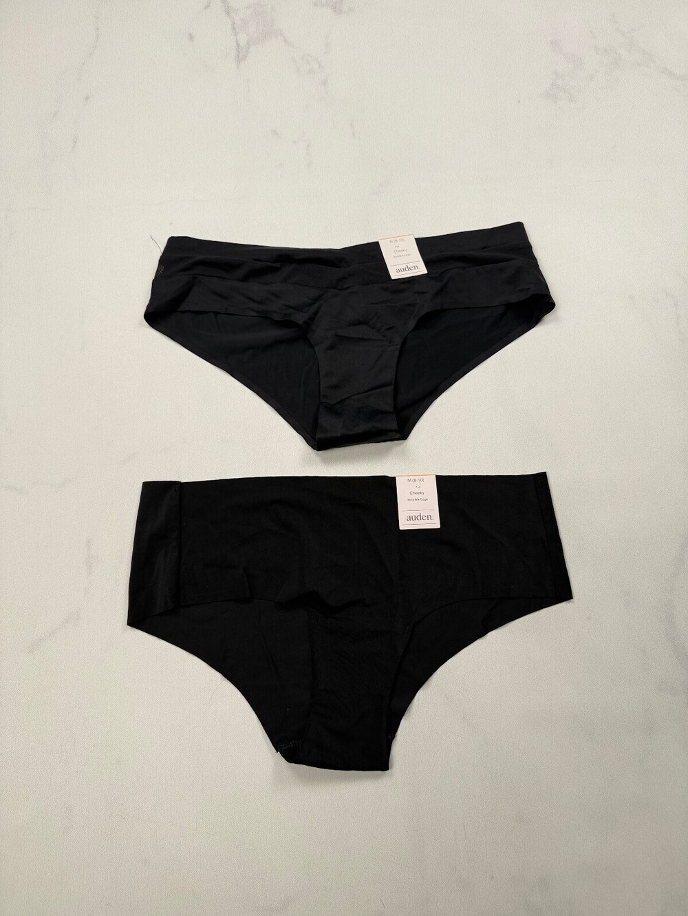 Auden Cheeky Brief Black Current Statement Style Lot of 2 - Womens M
